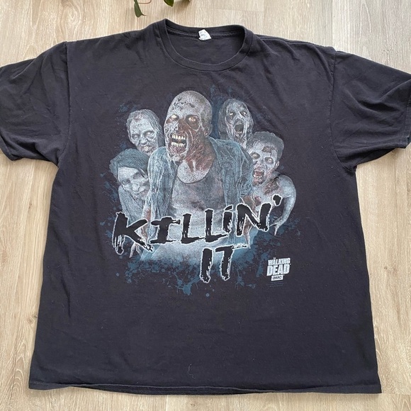 The Walking Dead AMC 2015 Black Oversized  Promo T Shirt - Picture 4 of 8